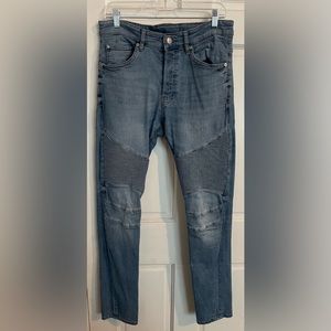 Mens Divided H&M Ribbed Skinny Jeans 33